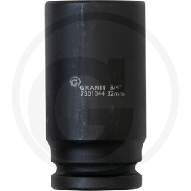 GRANIT BLACK EDITION 3/4“ 6hran.silový nástrč.ořech, kr, 32mm